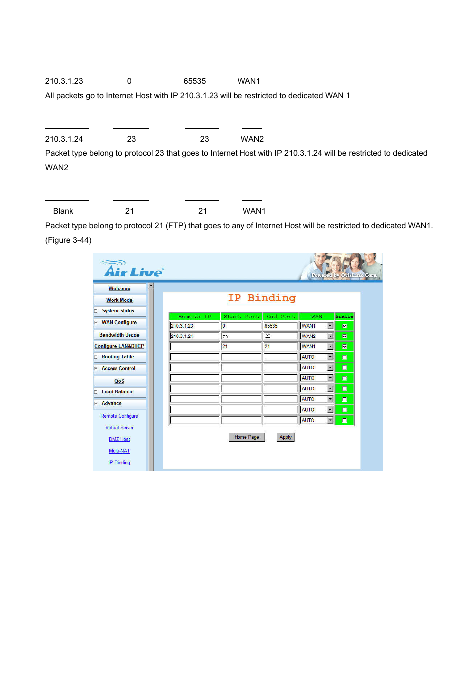 AirLive IGR-1500 User Manual | Page 52 / 78