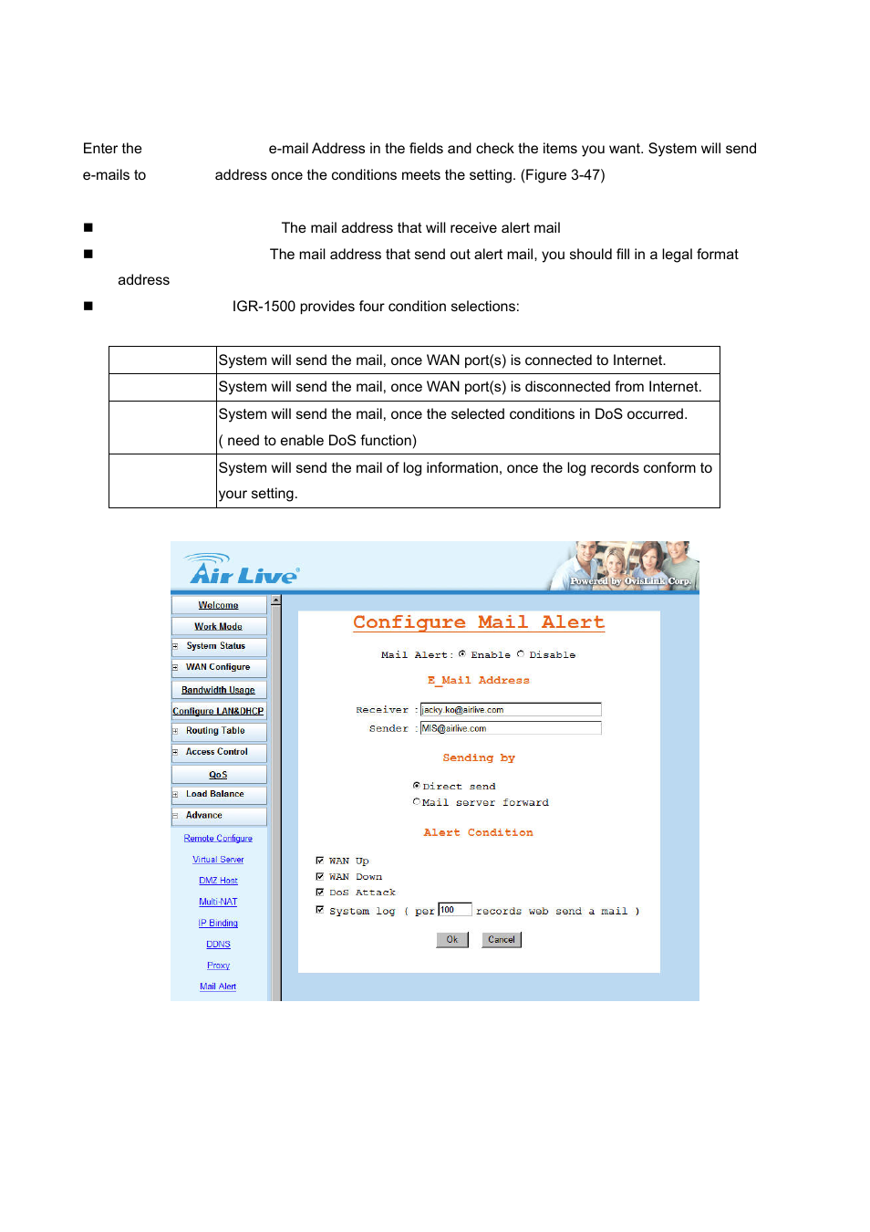 AirLive IGR-1500 User Manual | Page 55 / 78