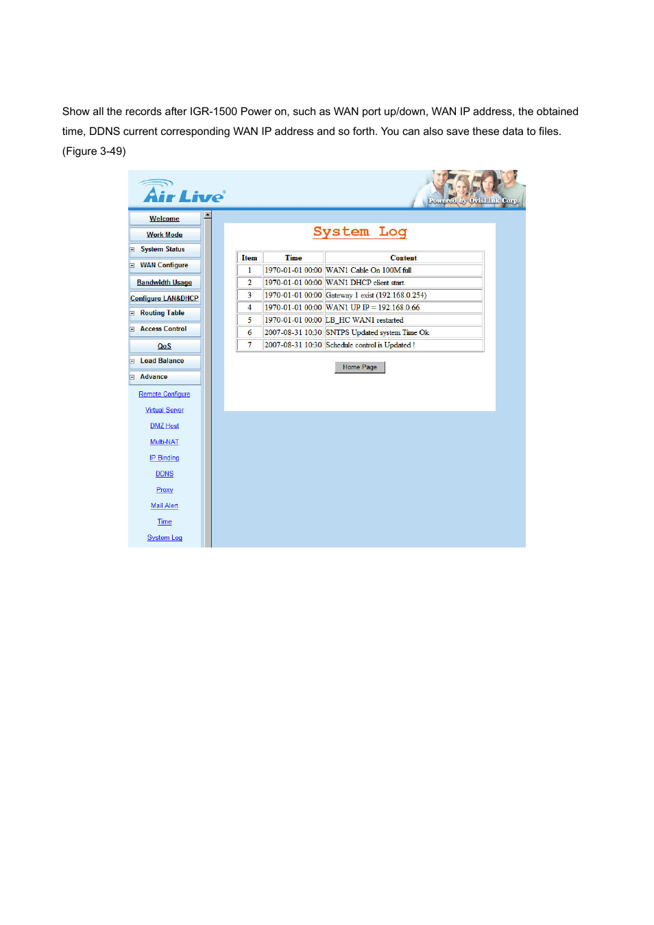 AirLive IGR-1500 User Manual | Page 57 / 78