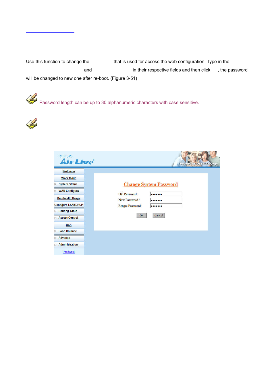 12 administrator, 1 password | AirLive IGR-1500 User Manual | Page 59 / 78