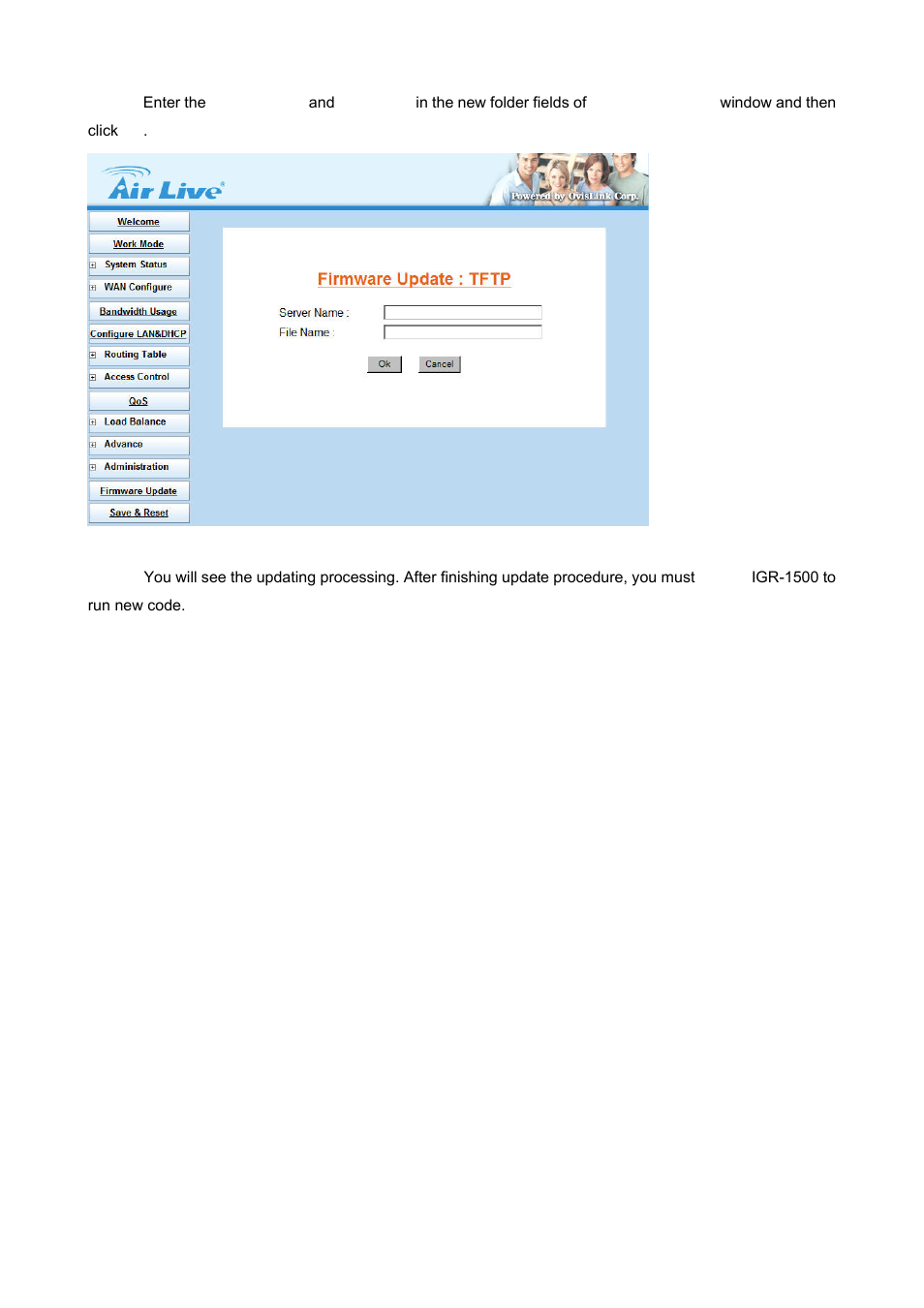 AirLive IGR-1500 User Manual | Page 66 / 78