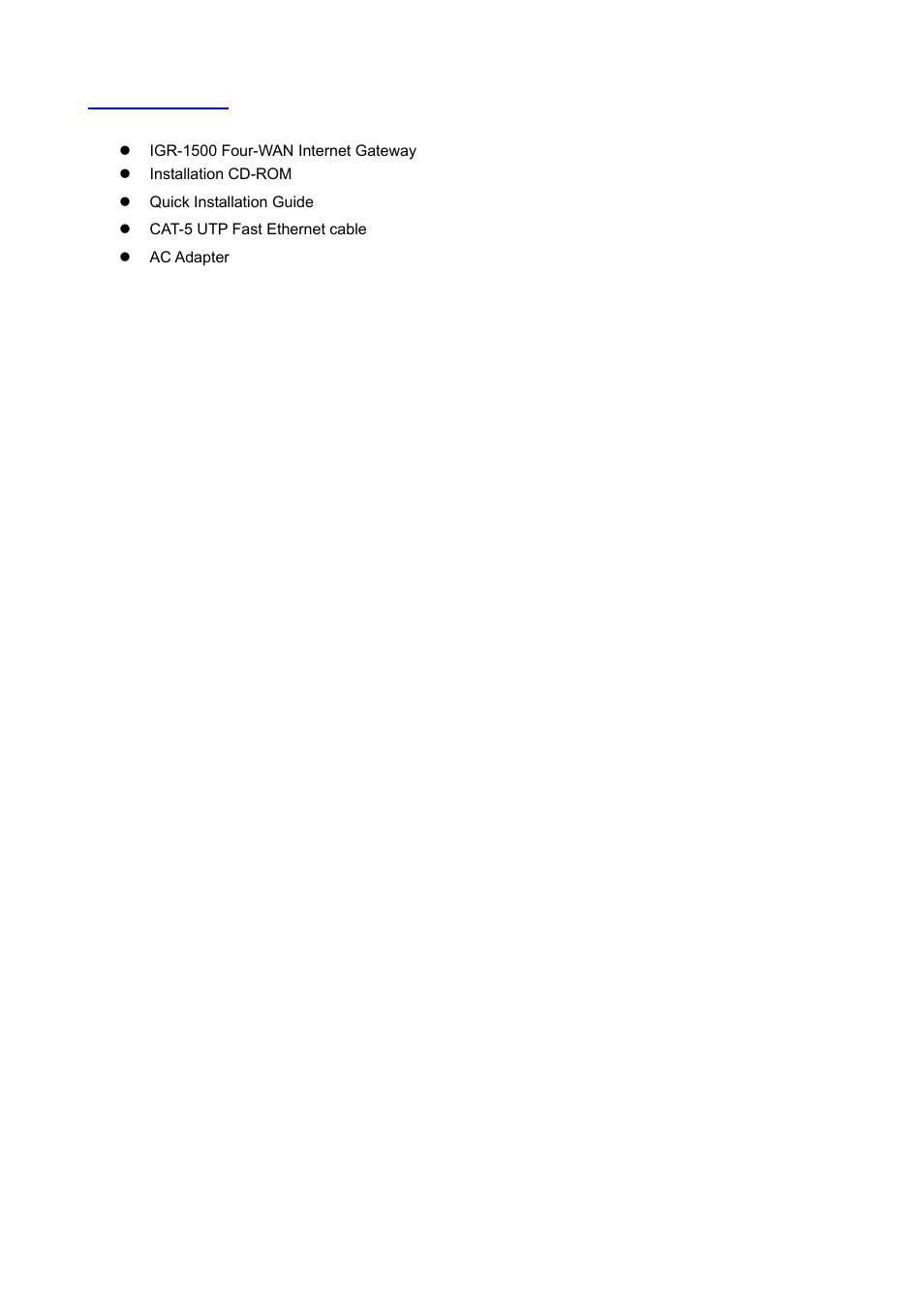 3 packing list | AirLive IGR-1500 User Manual | Page 9 / 78