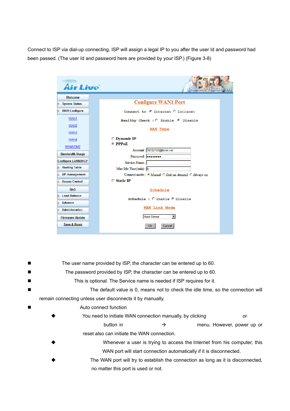 2 wan type – pppoe | AirLive IGR-2500 User Manual | Page 19 / 81