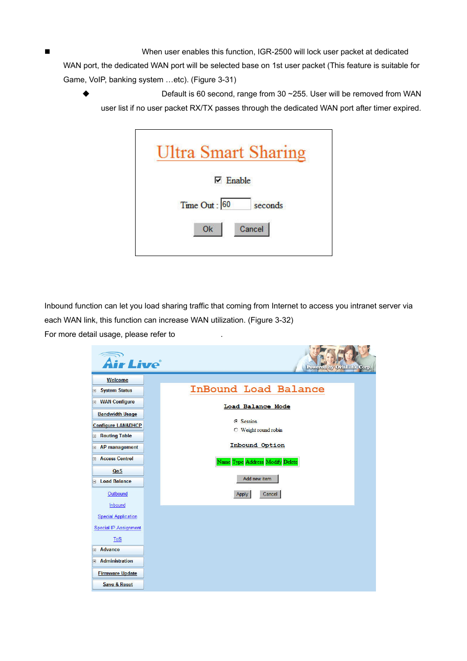 2 inbound load balance | AirLive IGR-2500 User Manual | Page 39 / 81