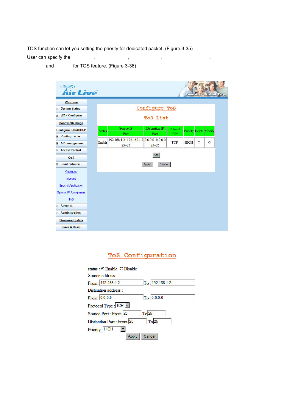 5 tos | AirLive IGR-2500 User Manual | Page 41 / 81