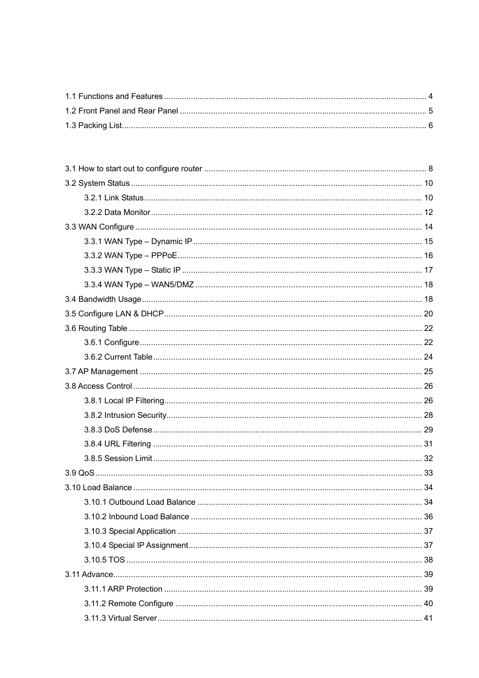 AirLive IGR-2500 User Manual | Page 5 / 81