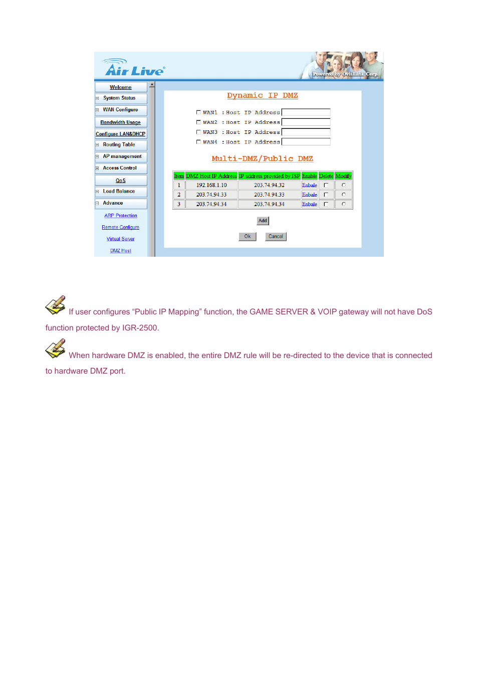 AirLive IGR-2500 User Manual | Page 52 / 81