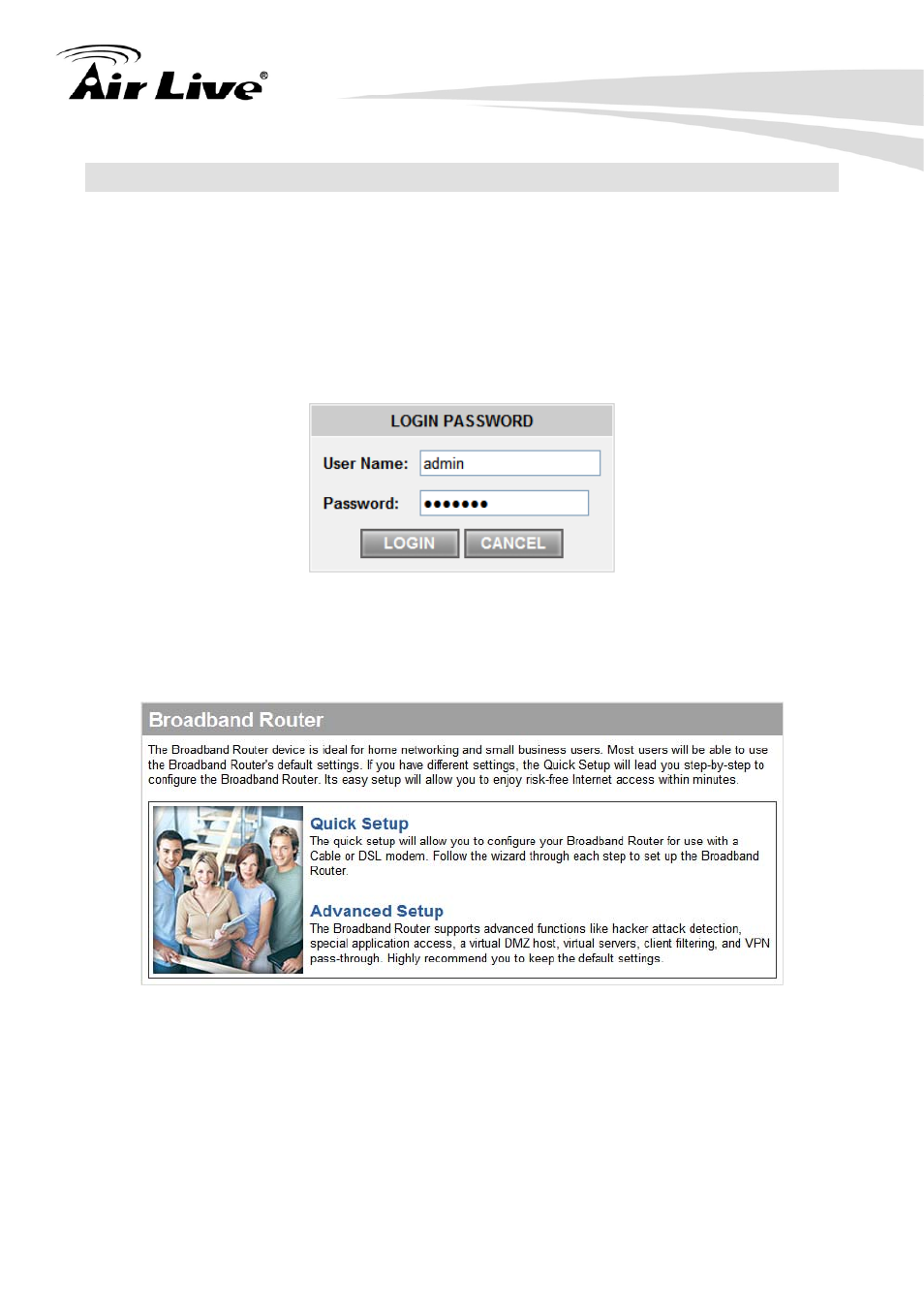 4 startup and login | AirLive IP-1000R v2 User Manual | Page 19 / 49