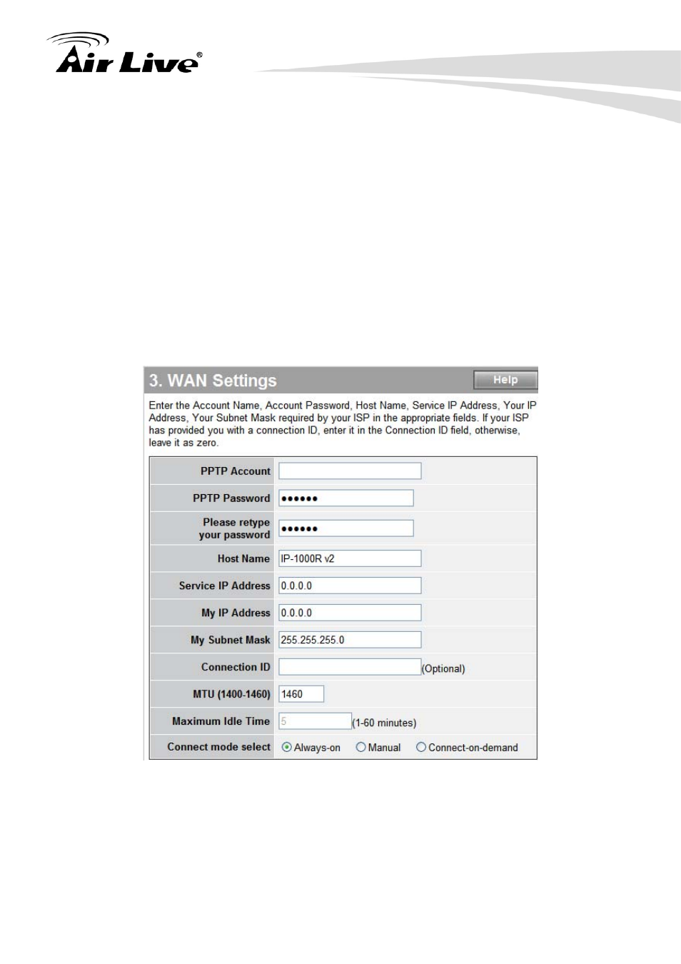 4 pptp | AirLive IP-1000R v2 User Manual | Page 24 / 49