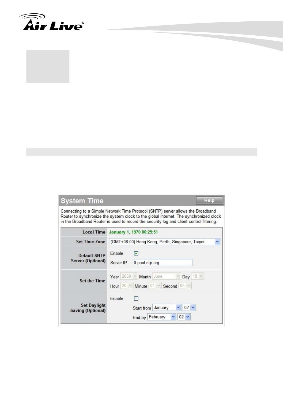 System, 1 system time | AirLive IP-1000R v2 User Manual | Page 26 / 49