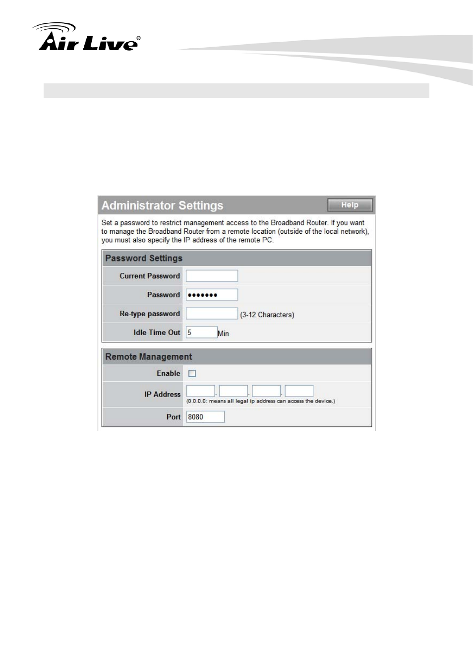 2 administrator settings | AirLive IP-1000R v2 User Manual | Page 27 / 49