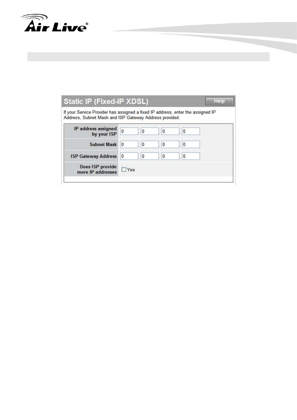 2 static ip | AirLive IP-1000R v2 User Manual | Page 33 / 49