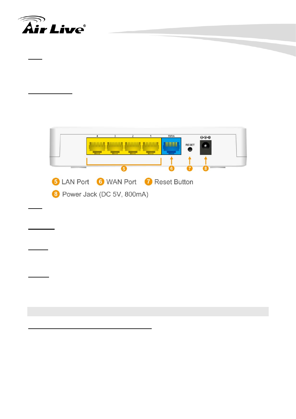 4 hardware connections | AirLive IP-1000R v2 User Manual | Page 8 / 49