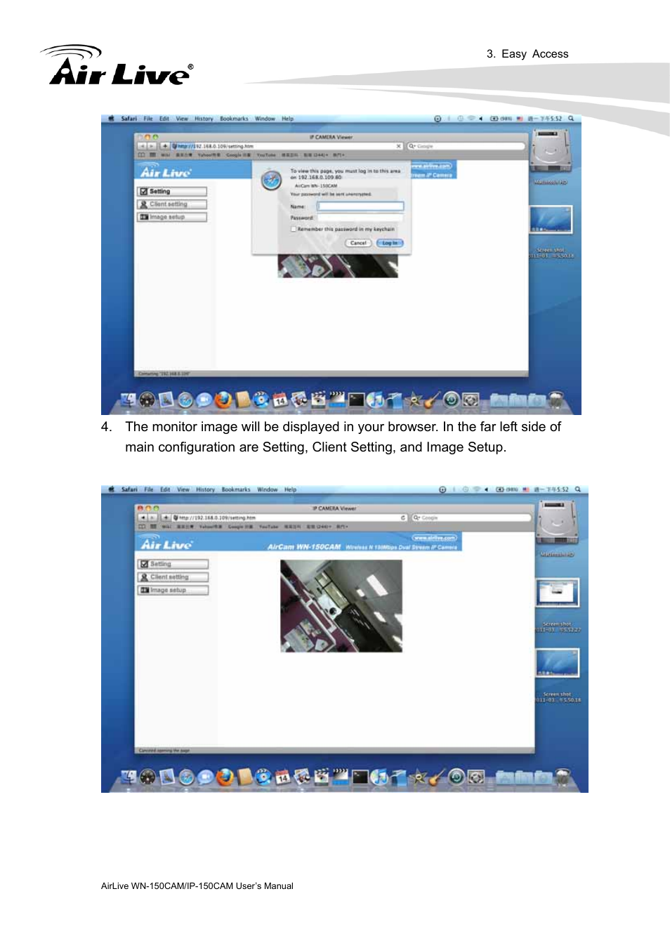 AirLive IP-150CAM User Manual | Page 22 / 76