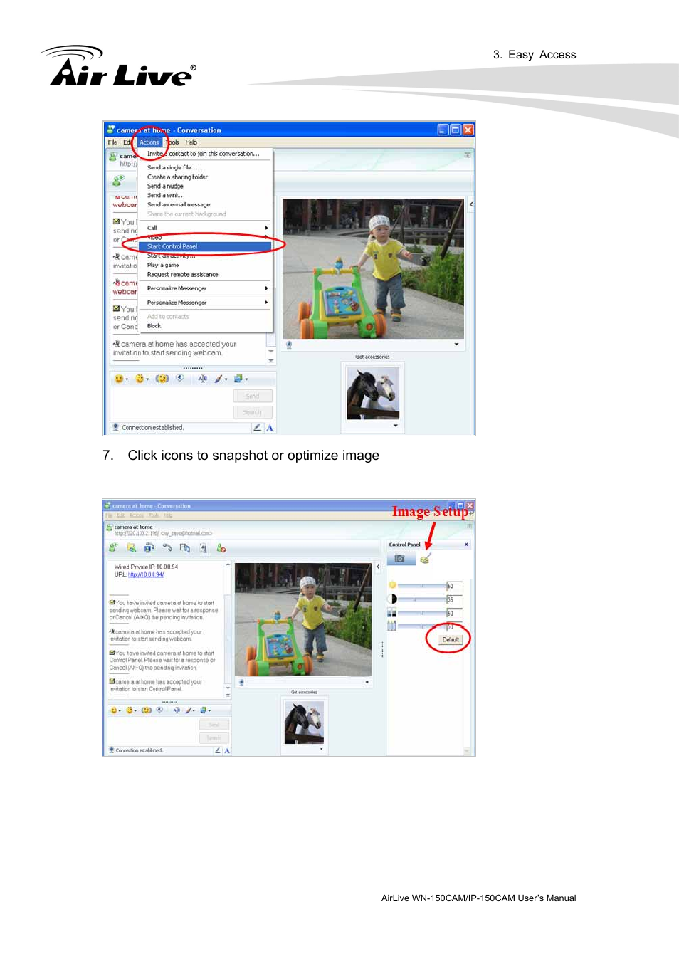 AirLive IP-150CAM User Manual | Page 27 / 76