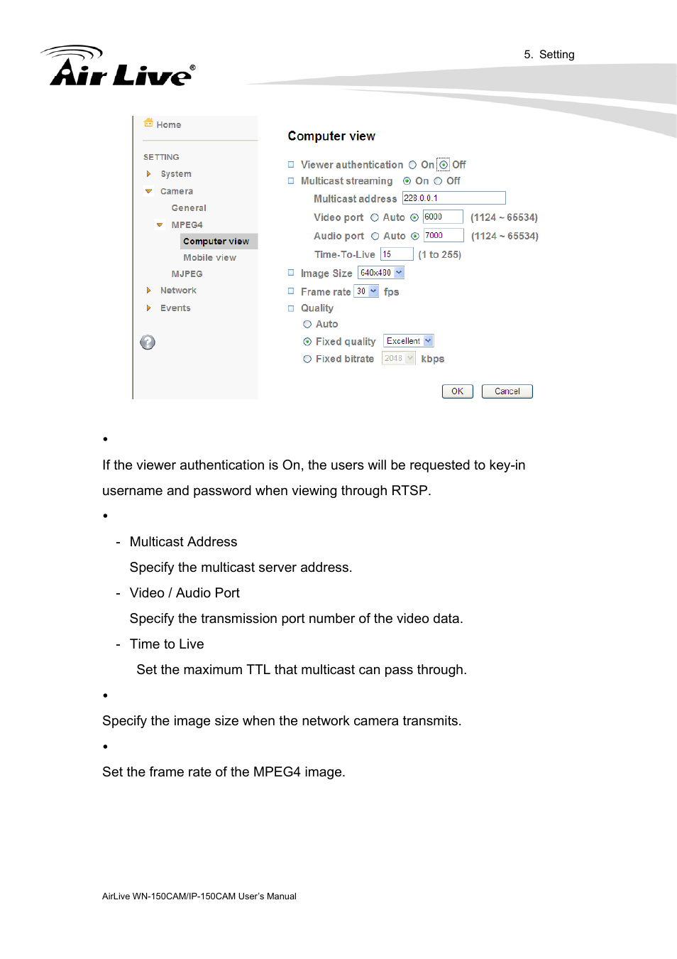 AirLive IP-150CAM User Manual | Page 40 / 76