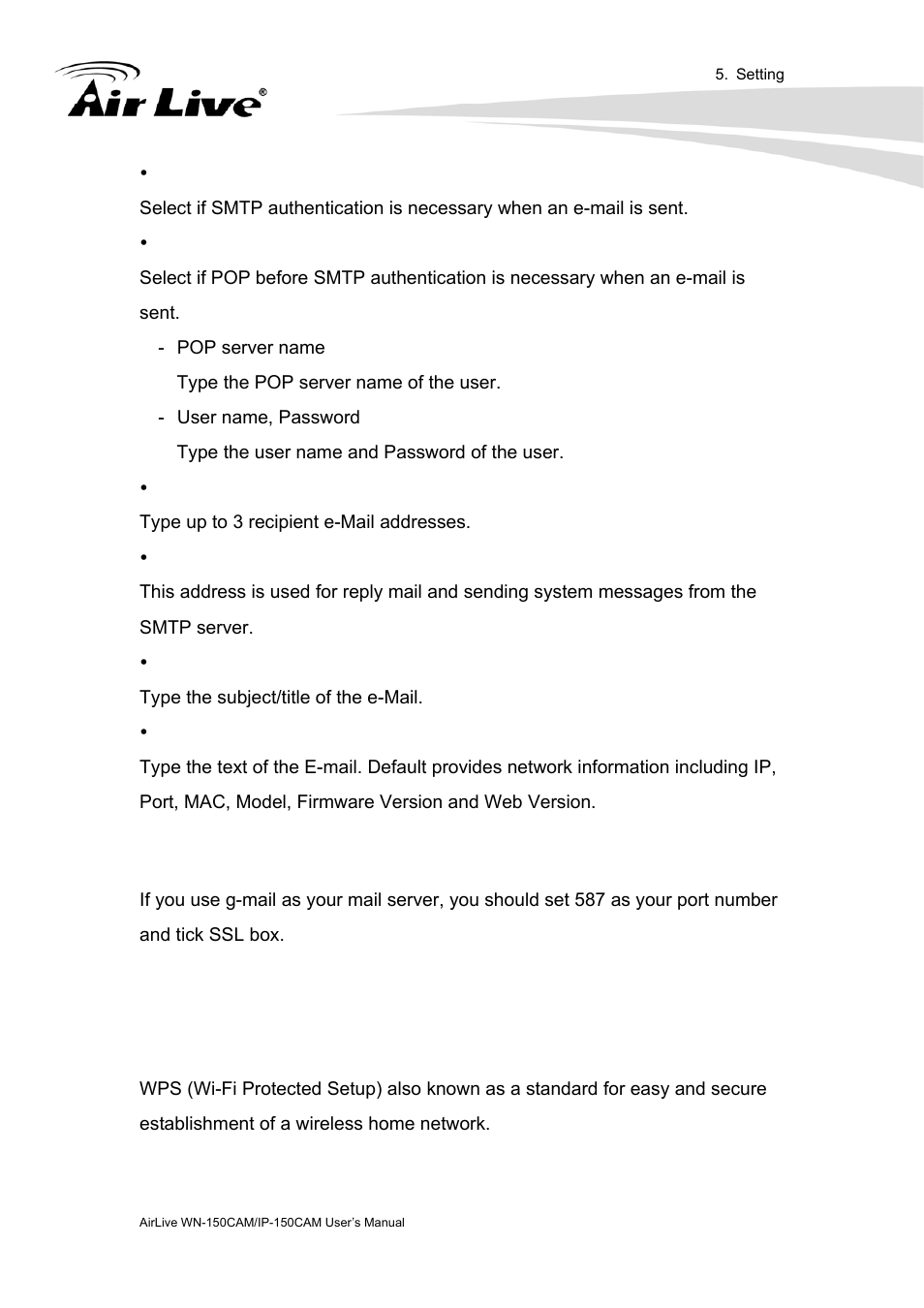AirLive IP-150CAM User Manual | Page 50 / 76