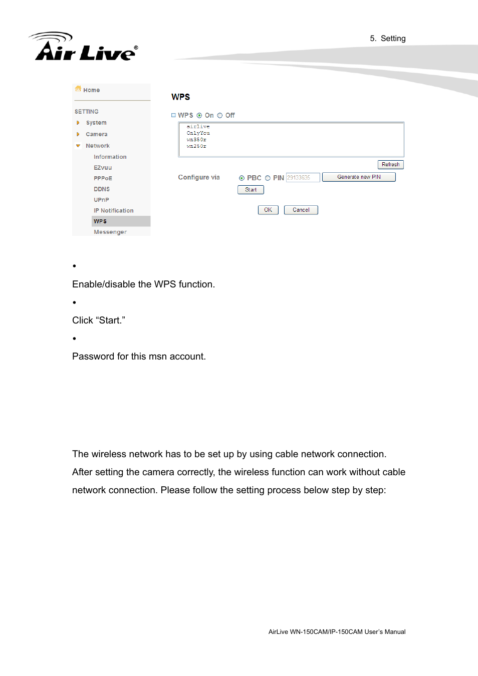 Wireless | AirLive IP-150CAM User Manual | Page 51 / 76