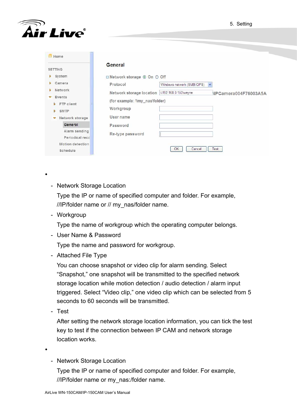 AirLive IP-150CAM User Manual | Page 64 / 76