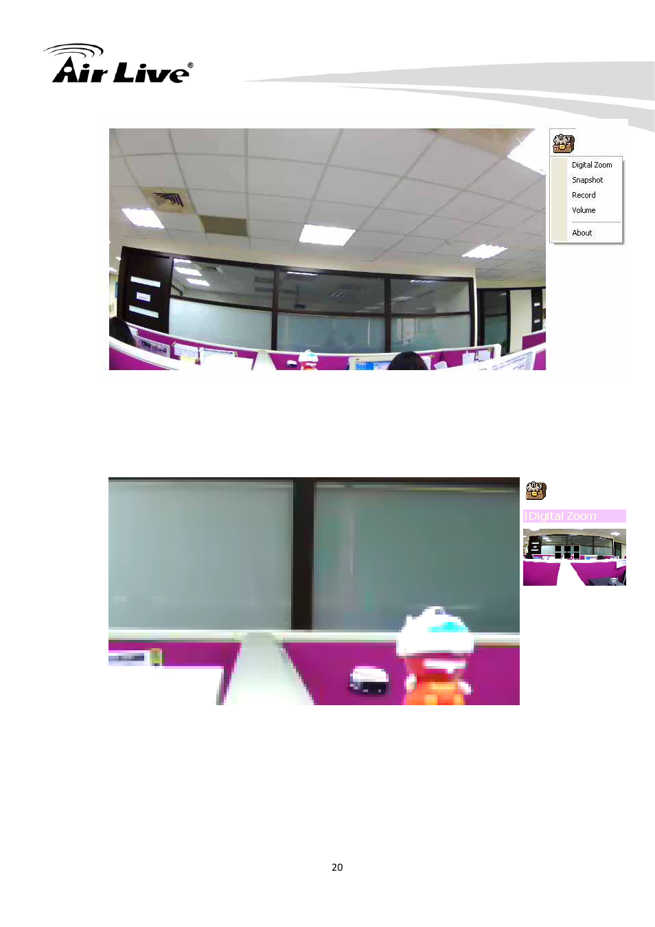 1 digital zoom | AirLive IP-200PHD-24 User Manual | Page 25 / 97