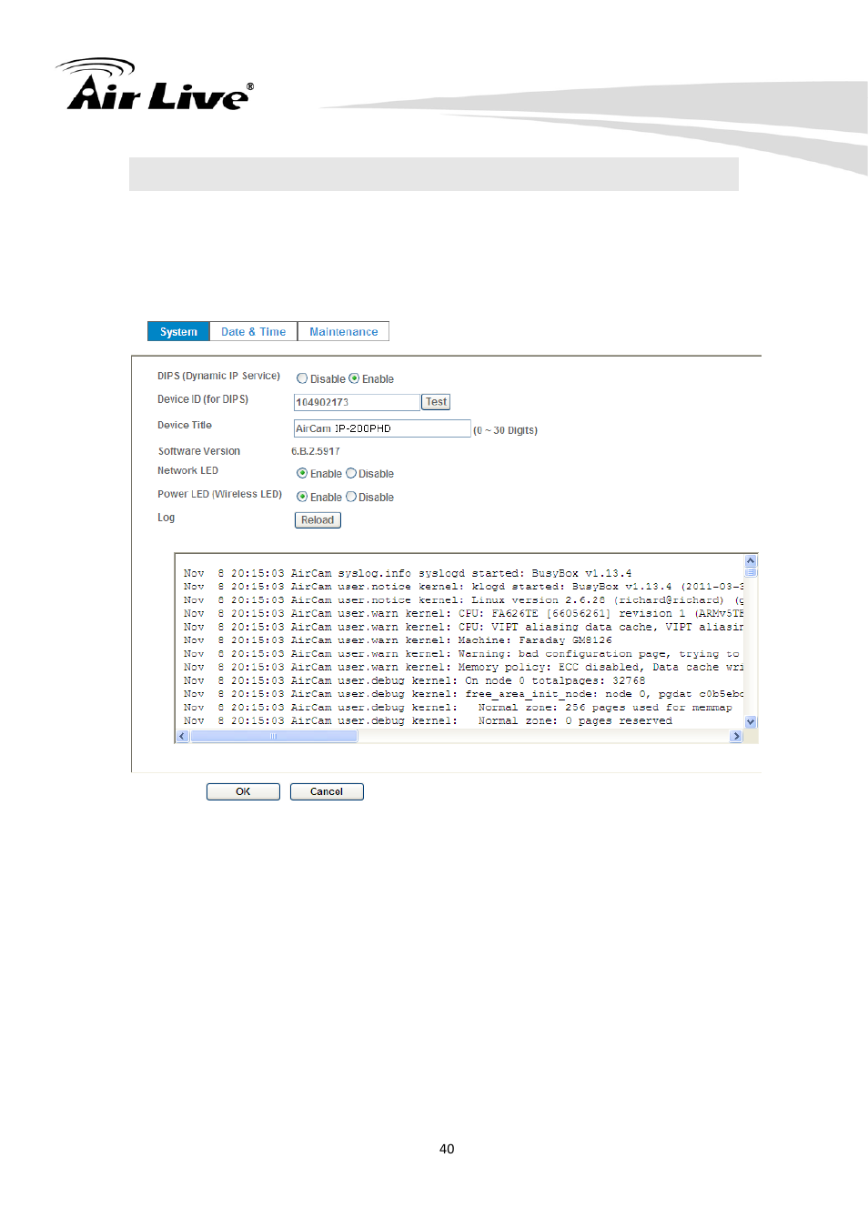 4 system – configure and maintain | AirLive IP-200PHD-24 User Manual | Page 45 / 97