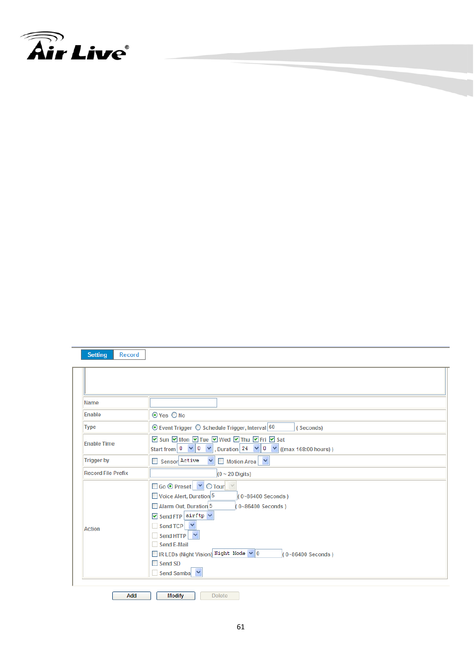 AirLive IP-200PHD-24 User Manual | Page 66 / 97