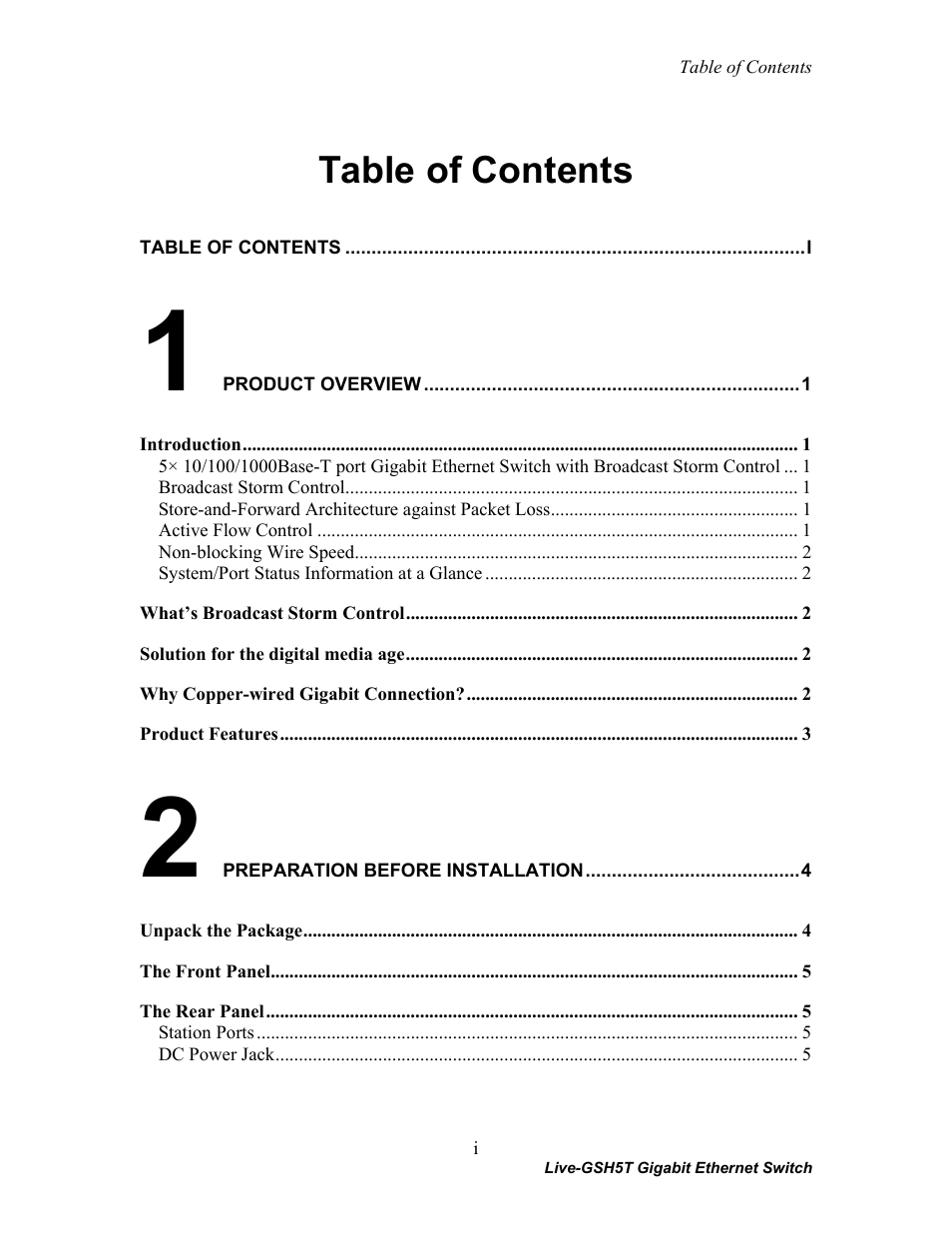 AirLive Live-GSH5T User Manual | Page 3 / 25