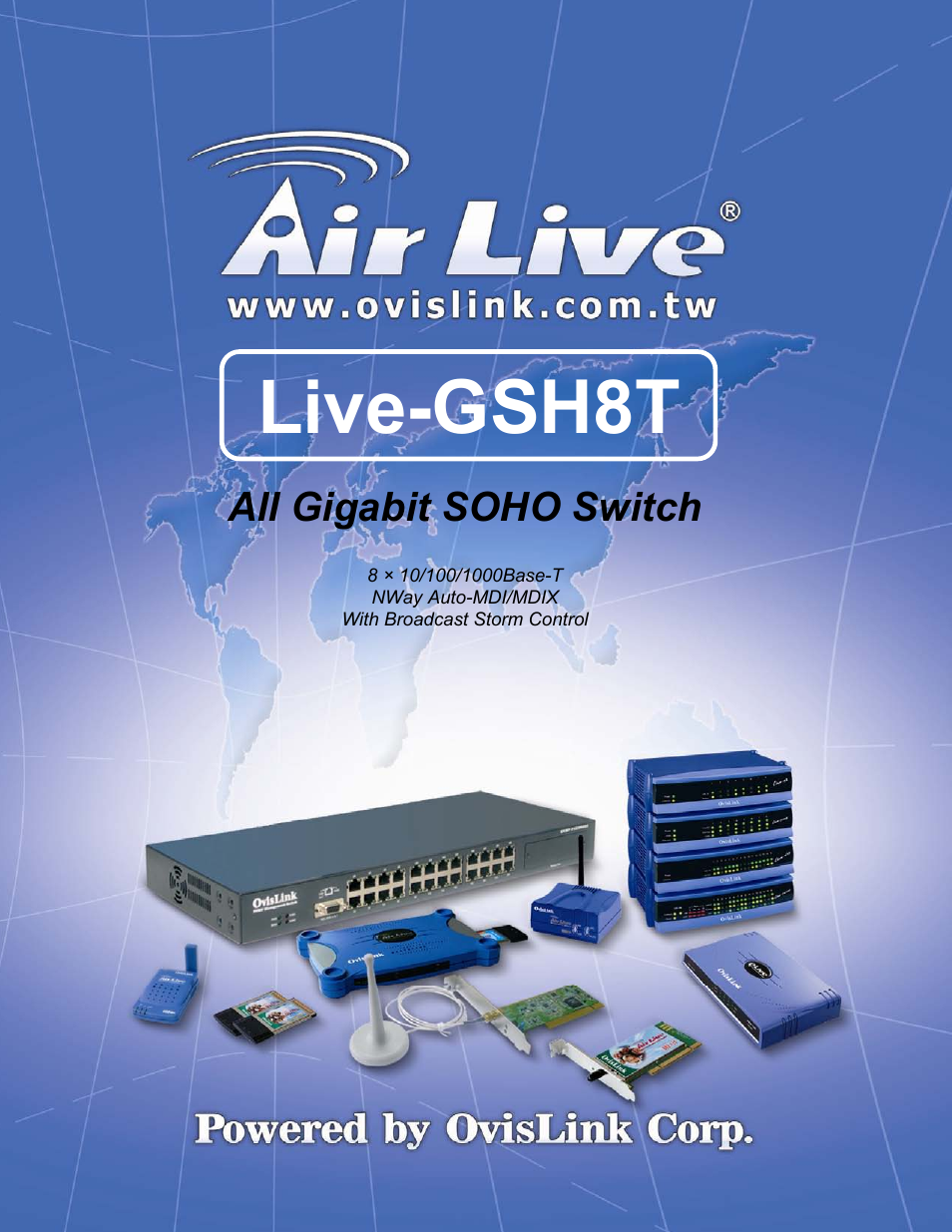 AirLive Live-GSH8T User Manual | 25 pages