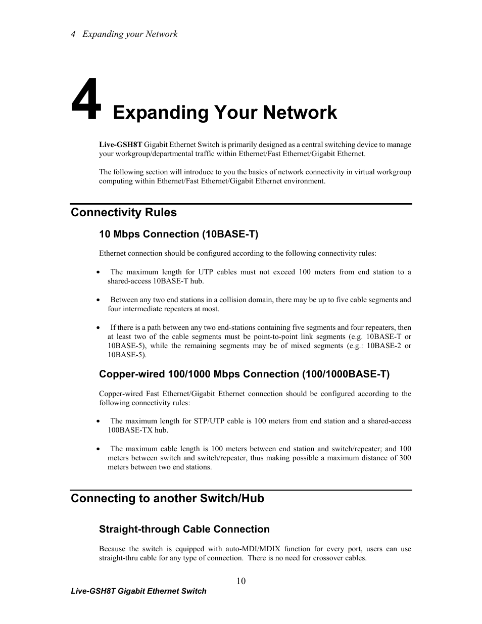 Expanding your network | AirLive Live-GSH8T User Manual | Page 16 / 25