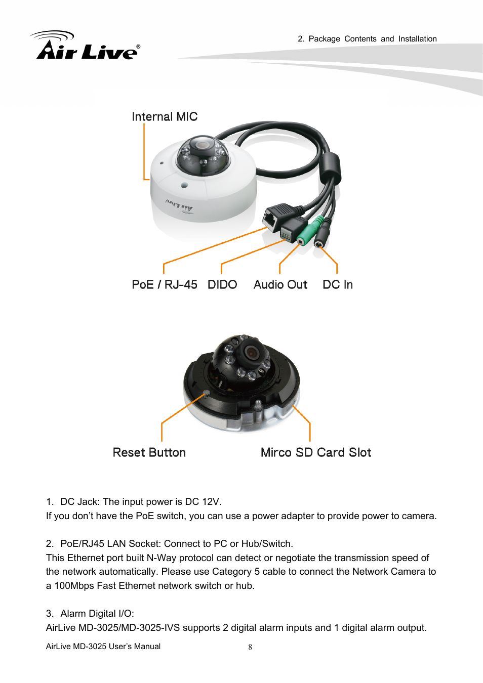 AirLive MD-3025-IVS User Manual | Page 12 / 64