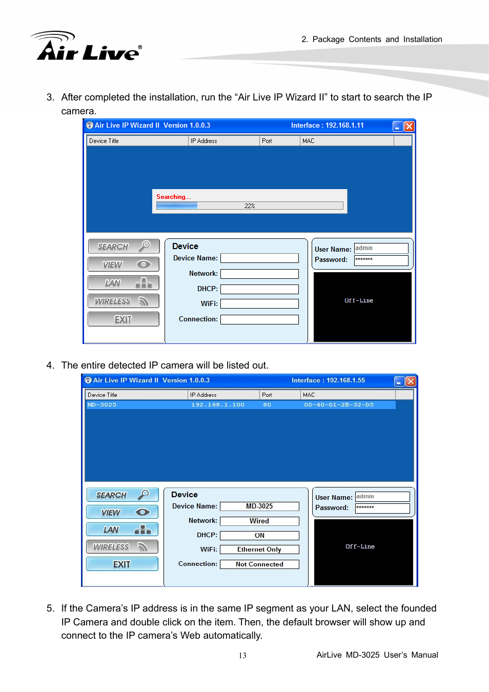 AirLive MD-3025-IVS User Manual | Page 17 / 64