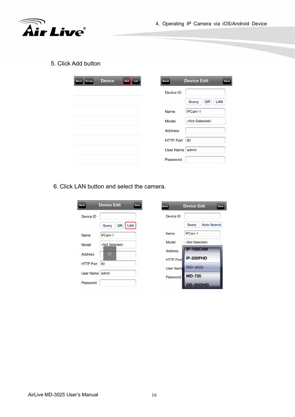 AirLive MD-3025-IVS User Manual | Page 20 / 64