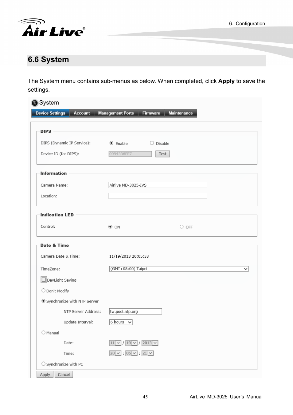 6 system | AirLive MD-3025-IVS User Manual | Page 49 / 64