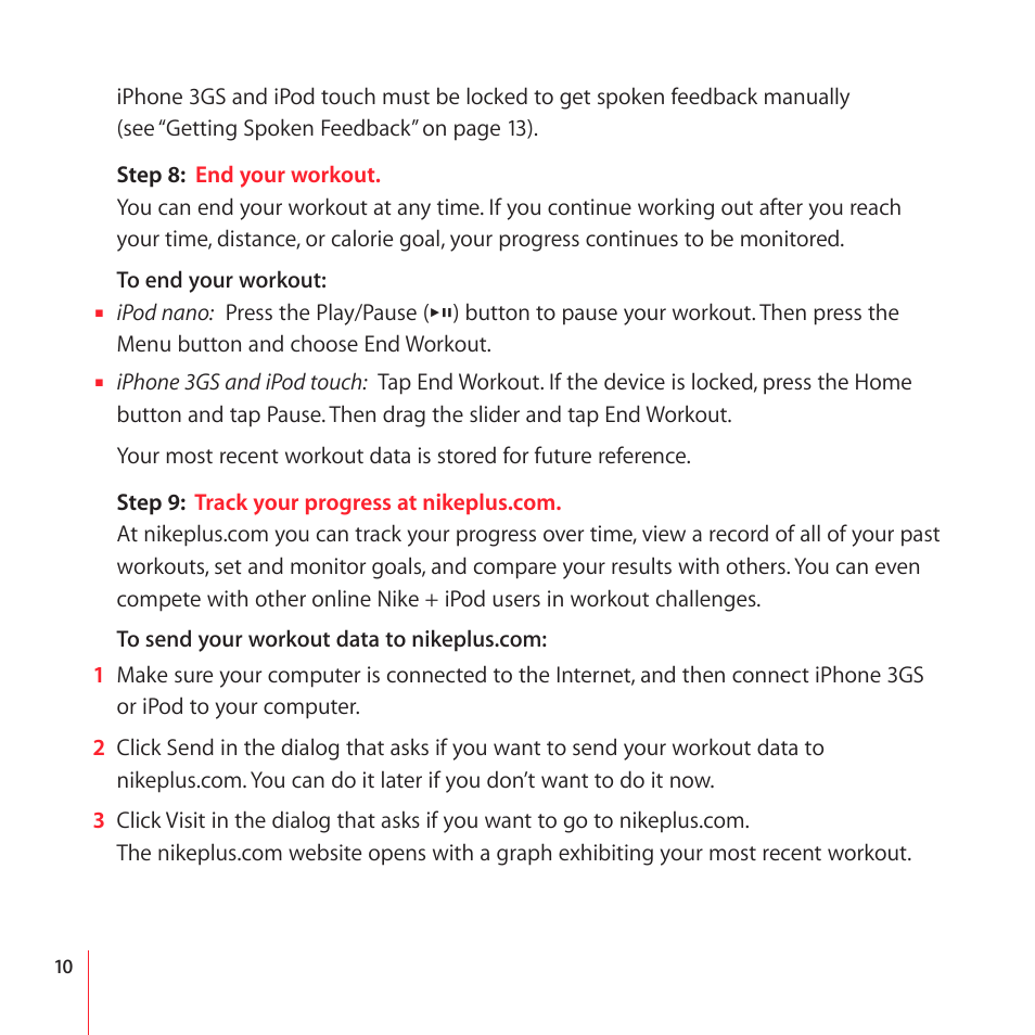 Apple Nike + iPod User Manual | Page 10 / 104
