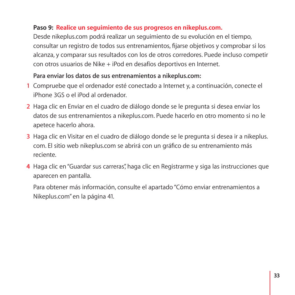 Apple Nike + iPod User Manual | Page 33 / 104