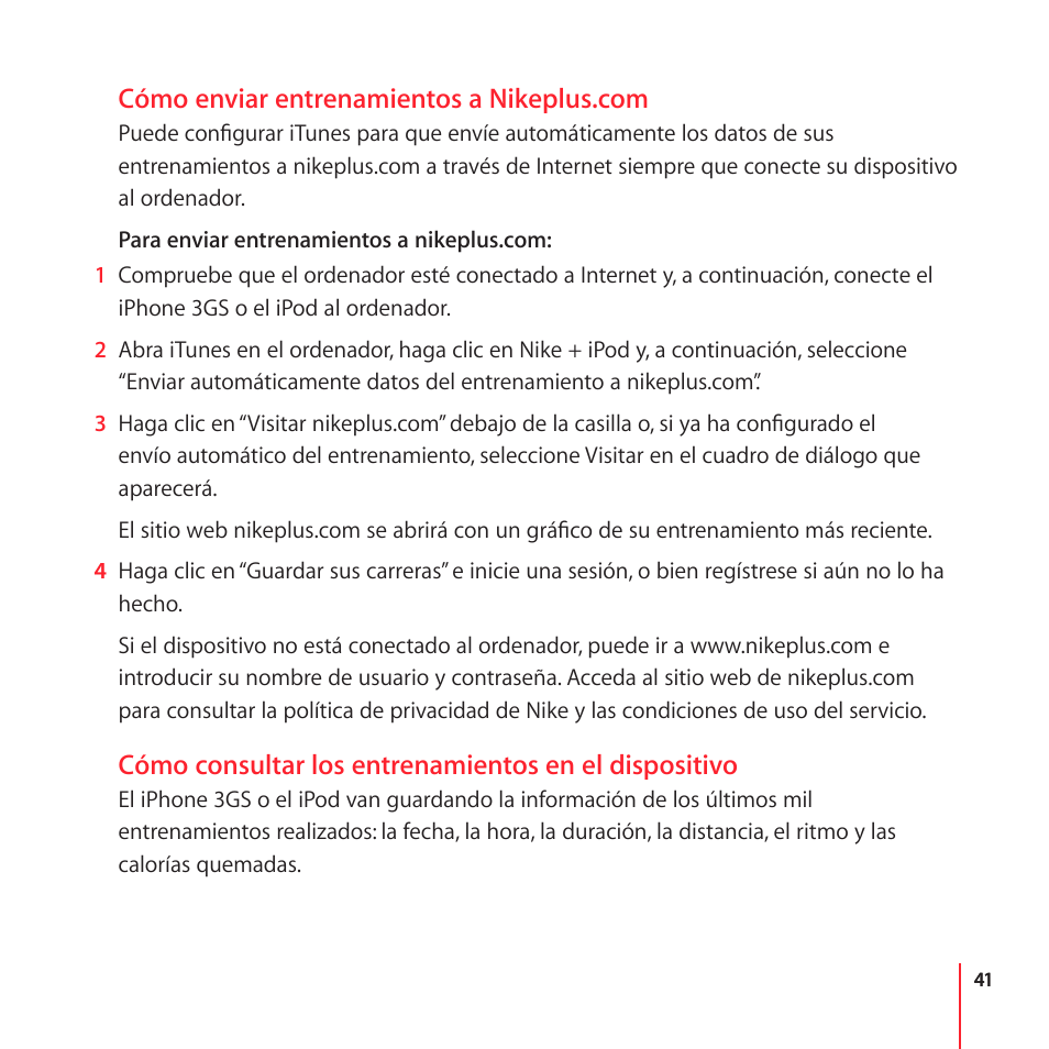 Apple Nike + iPod User Manual | Page 41 / 104