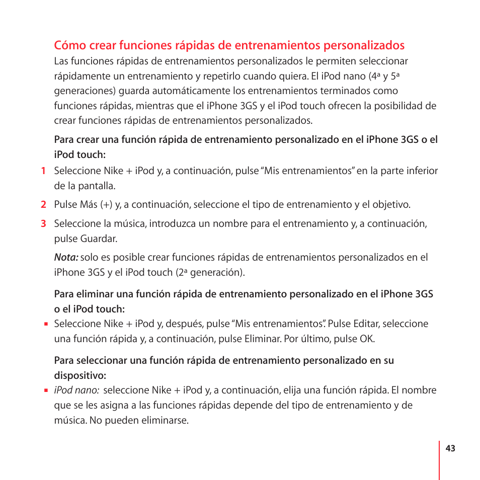 Apple Nike + iPod User Manual | Page 43 / 104