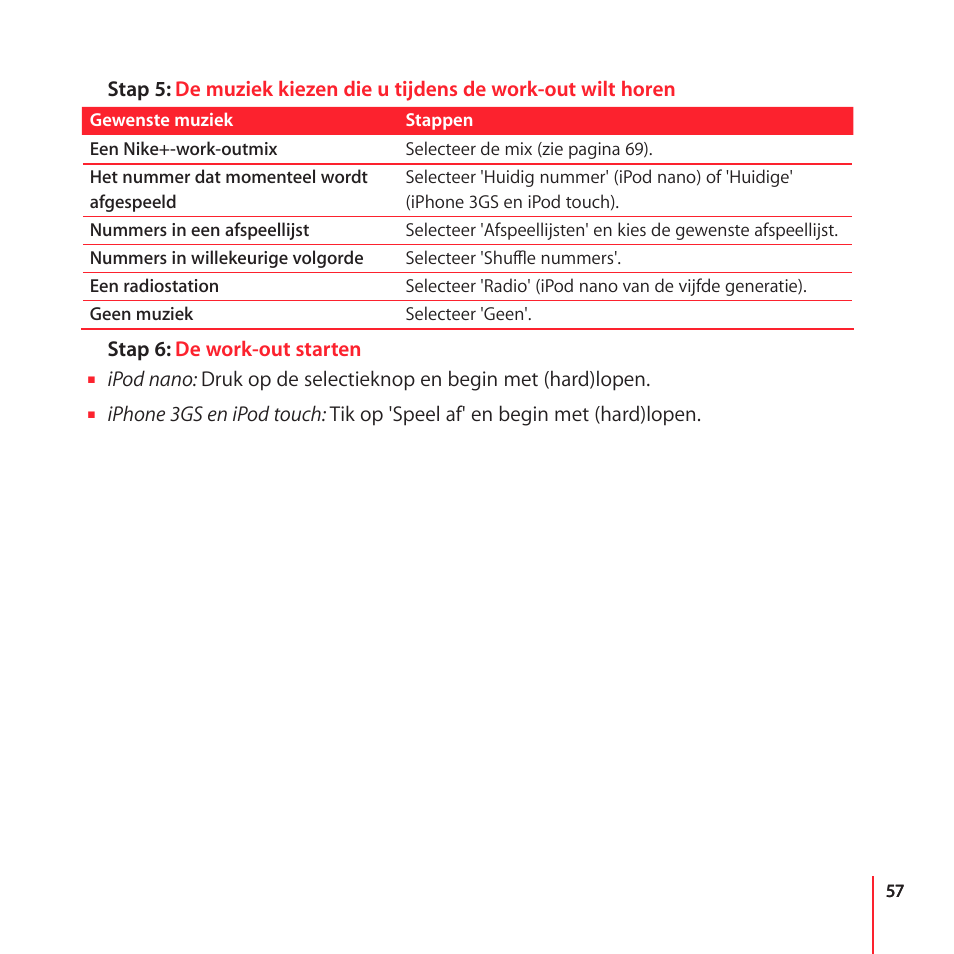 Apple Nike + iPod User Manual | Page 57 / 104