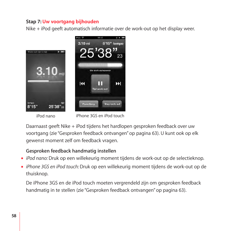 Apple Nike + iPod User Manual | Page 58 / 104