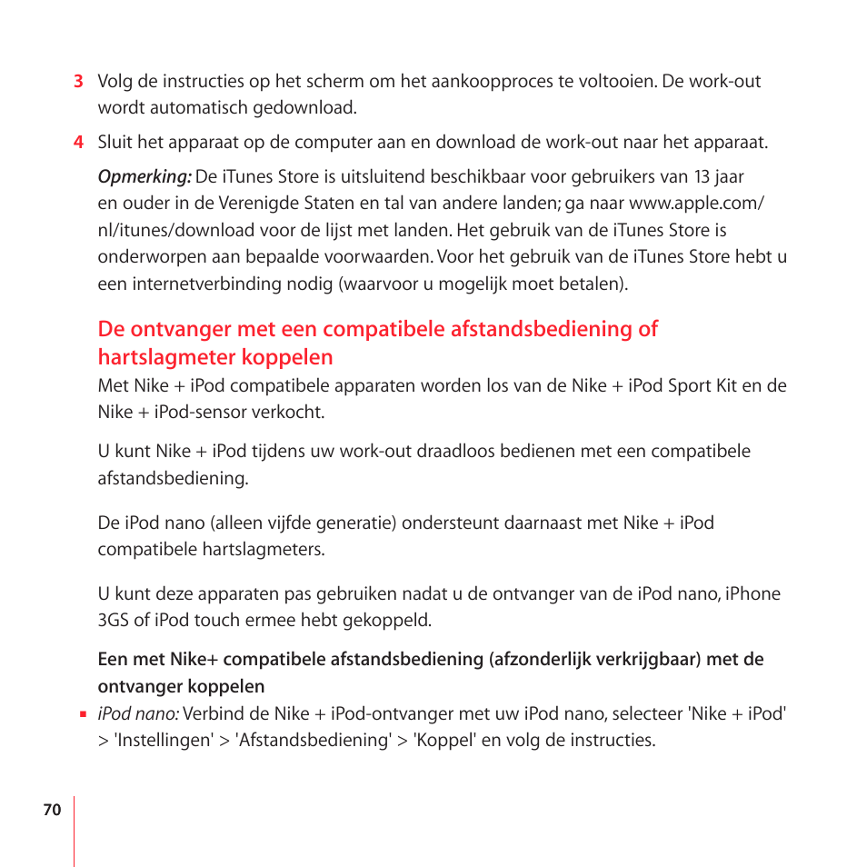 Apple Nike + iPod User Manual | Page 70 / 104