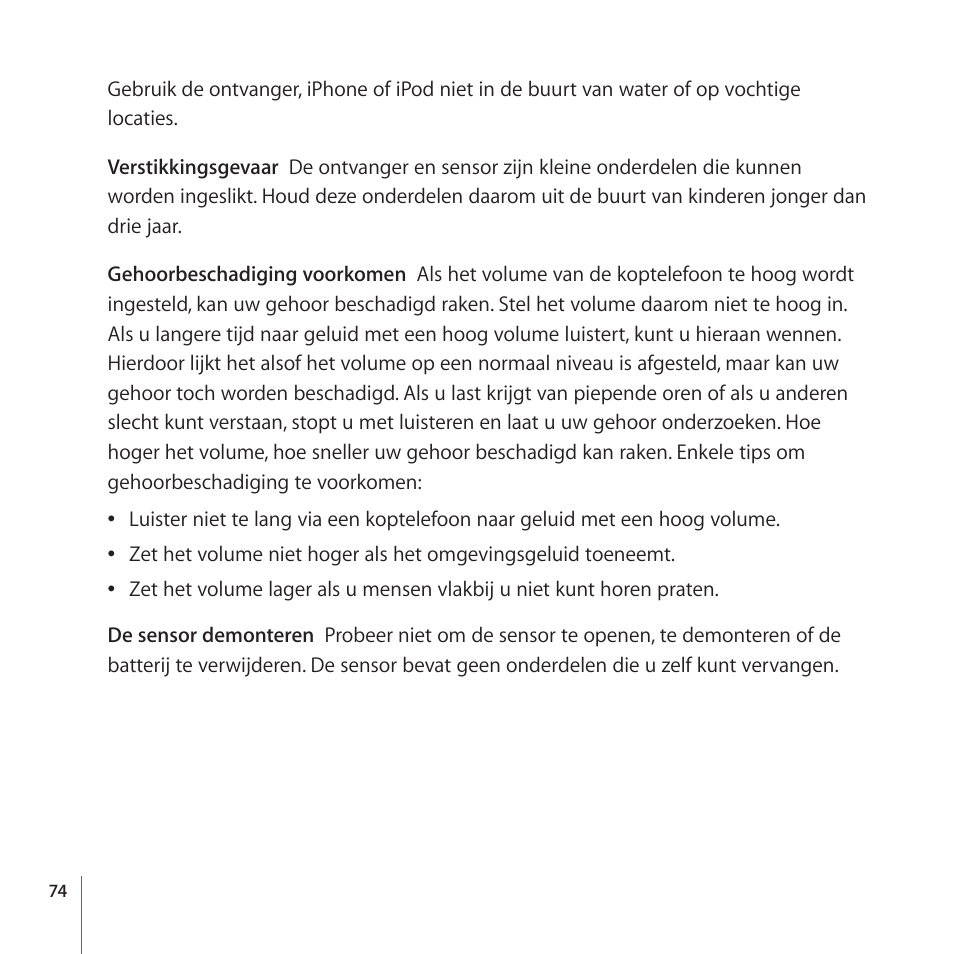 Apple Nike + iPod User Manual | Page 74 / 104