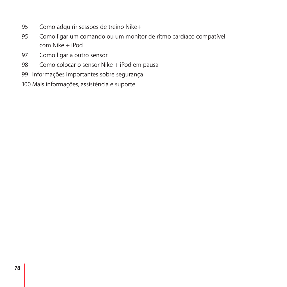 Apple Nike + iPod User Manual | Page 78 / 104
