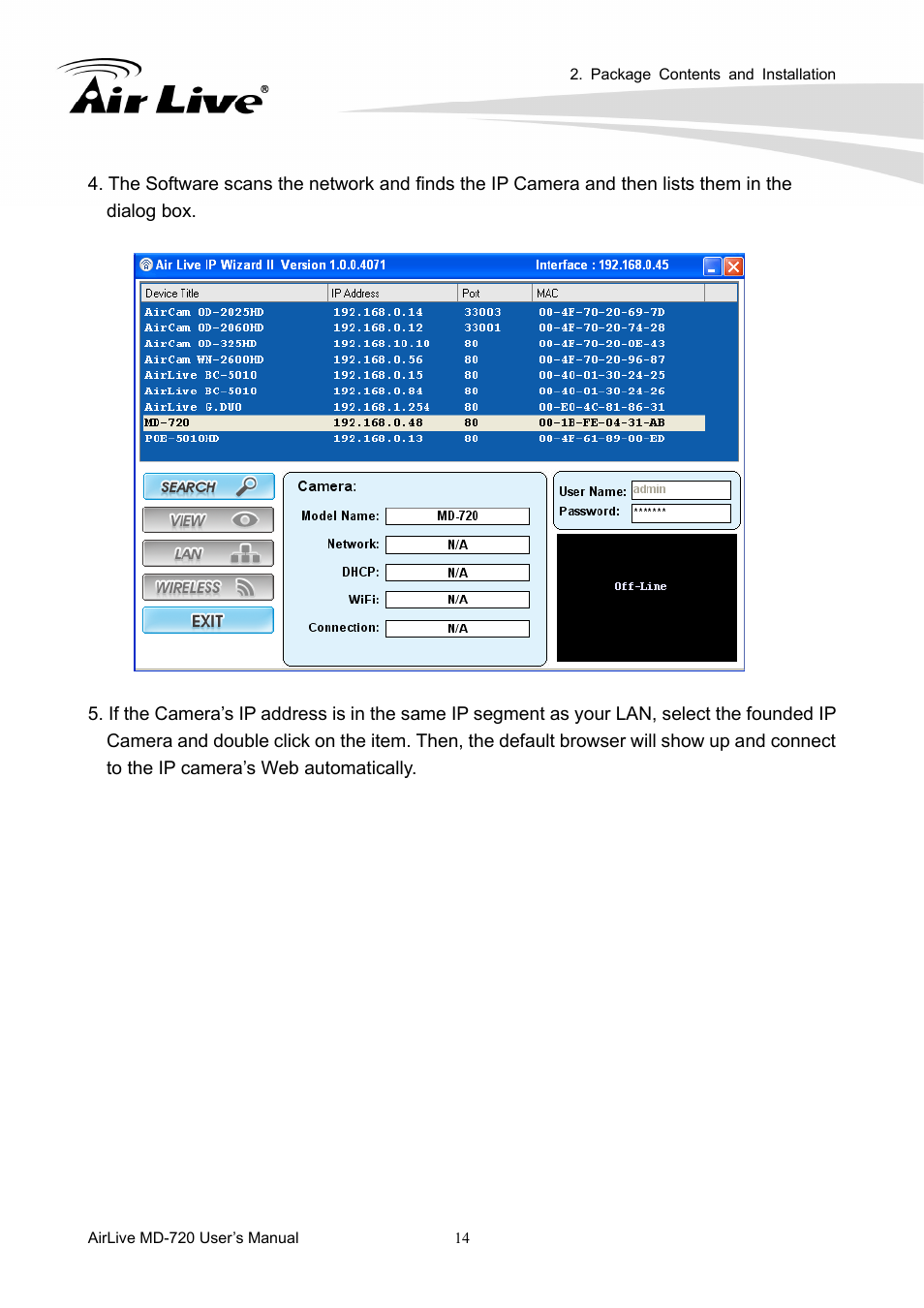 AirLive MD-720 User Manual | Page 19 / 68