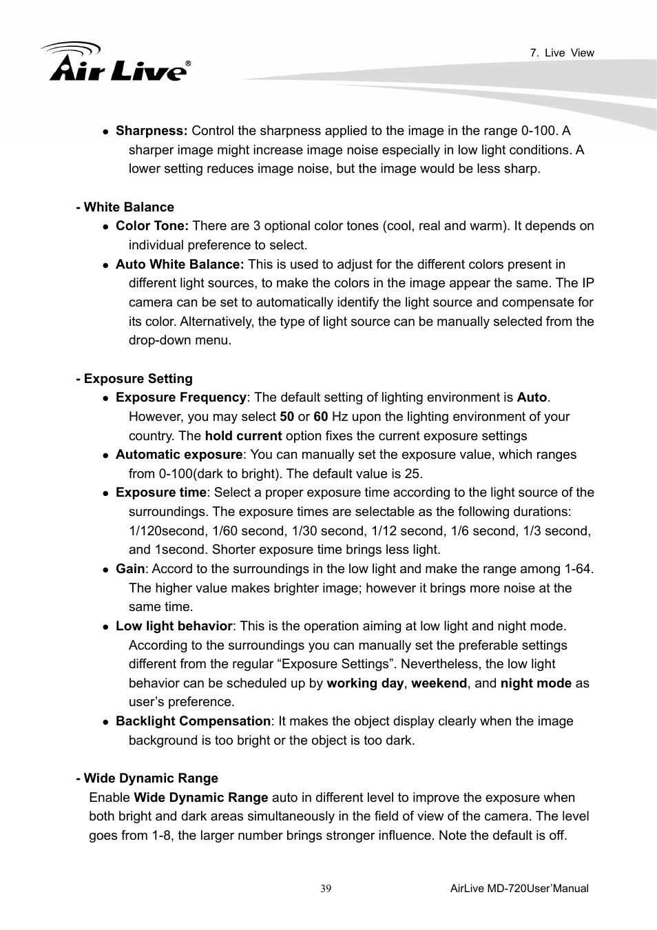 AirLive MD-720 User Manual | Page 44 / 68
