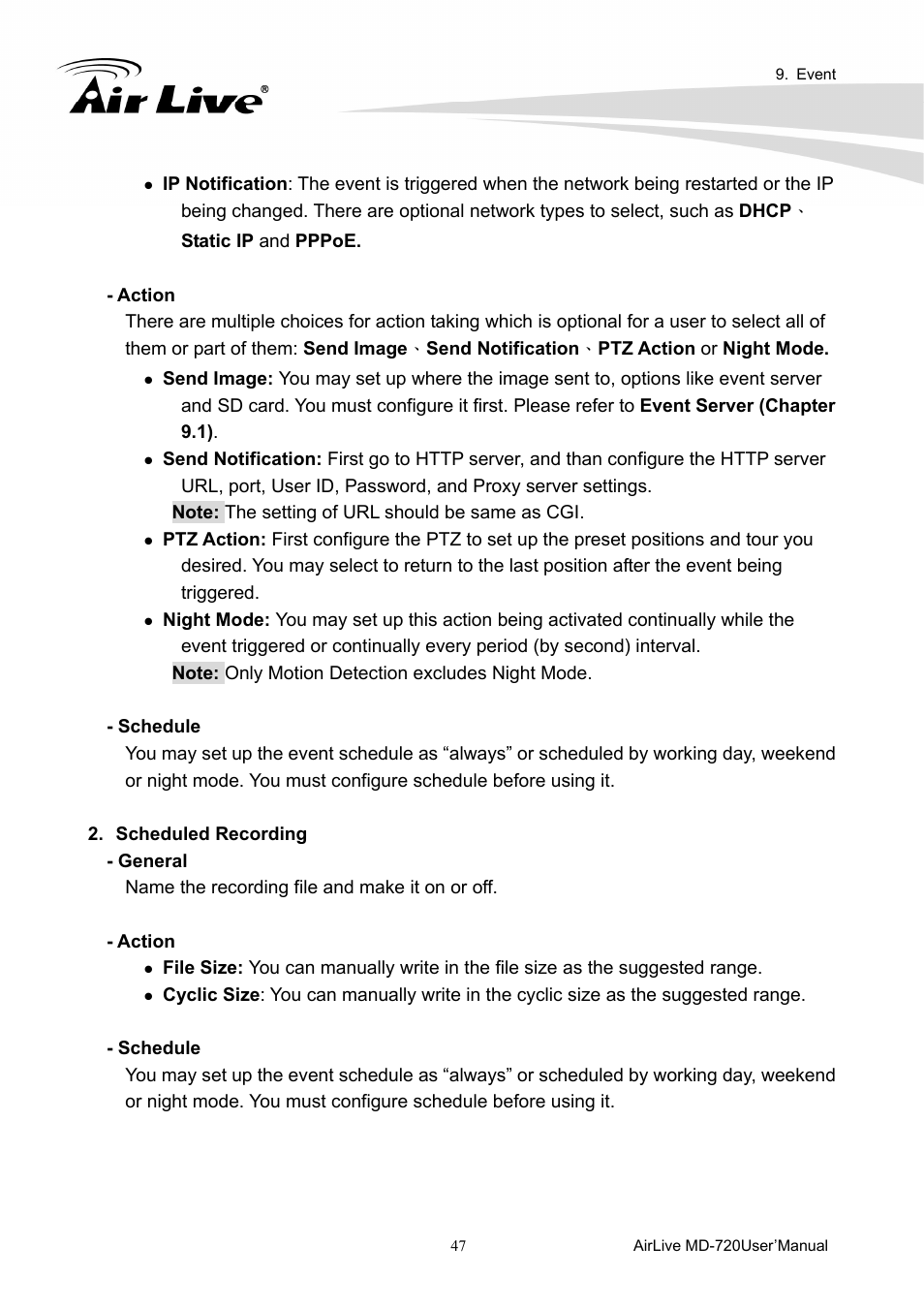 AirLive MD-720 User Manual | Page 52 / 68