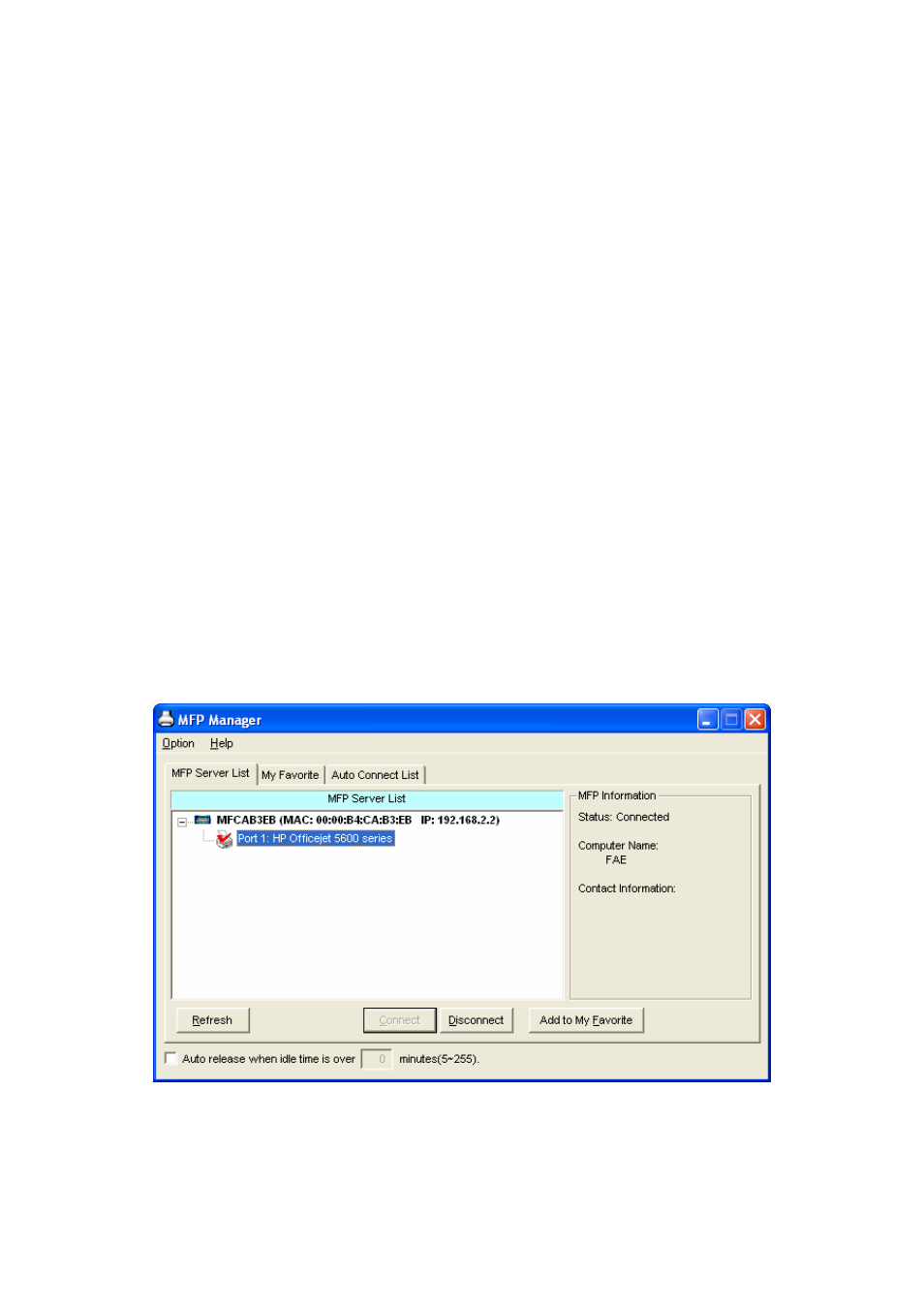 Mfp manager, 1 mfp server list, Mfp server list | AirLive MFP-101U User Manual | Page 37 / 133