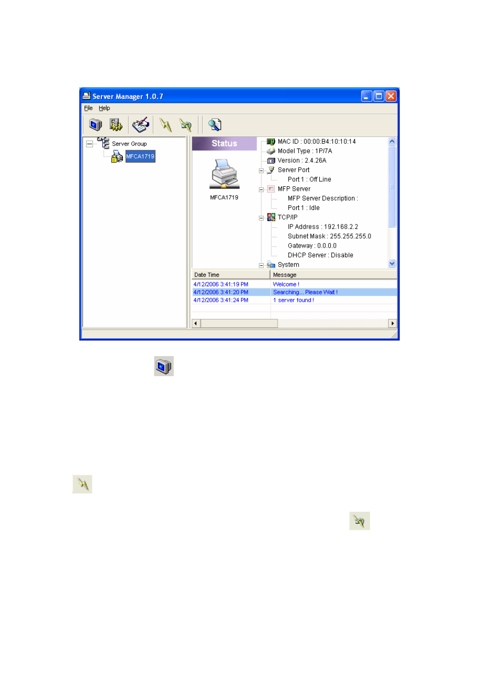 3 status of mfp server, Status of mfp server | AirLive MFP-101U User Manual | Page 51 / 133