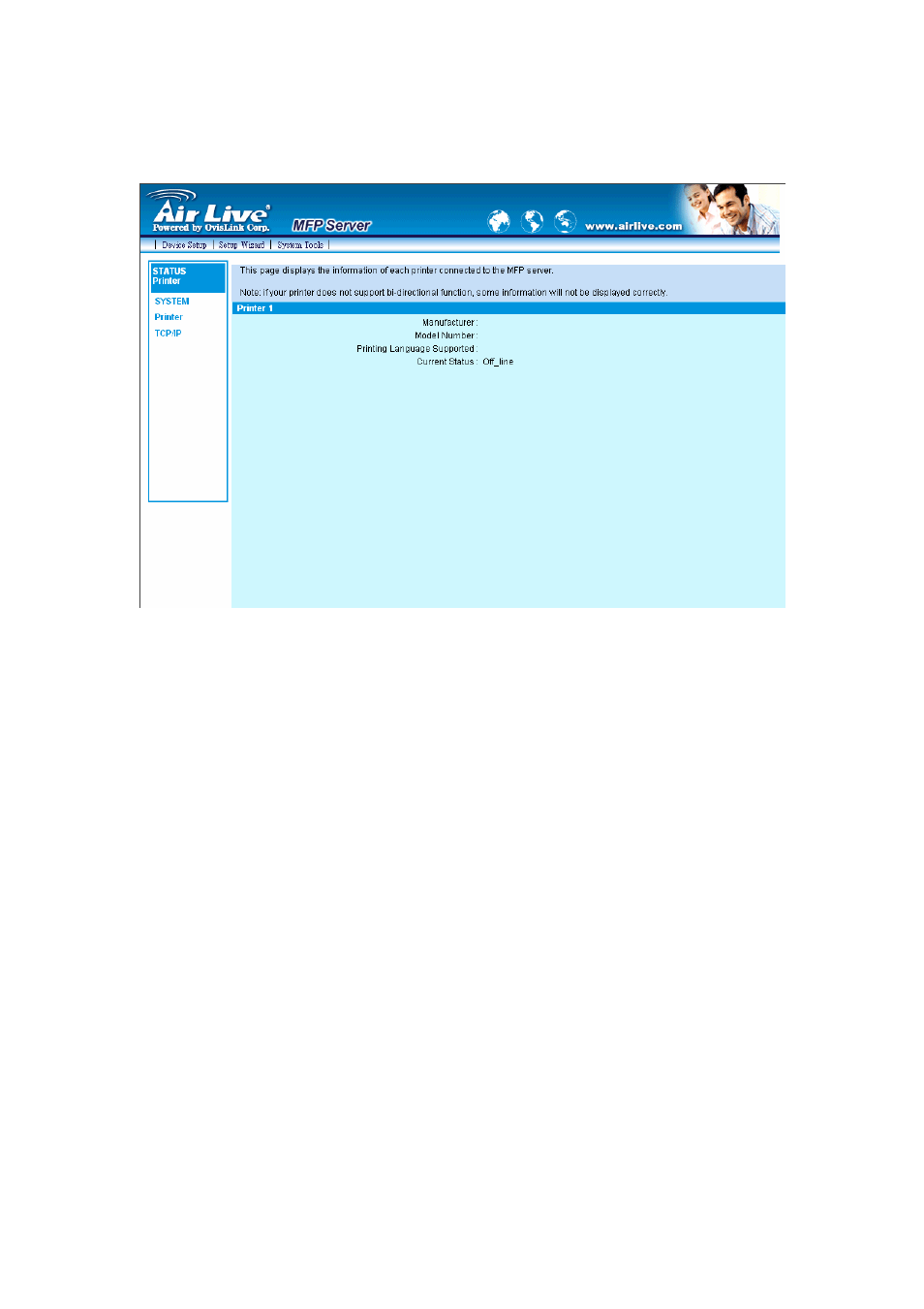 2 printer, Printer | AirLive MFP-101U User Manual | Page 73 / 133