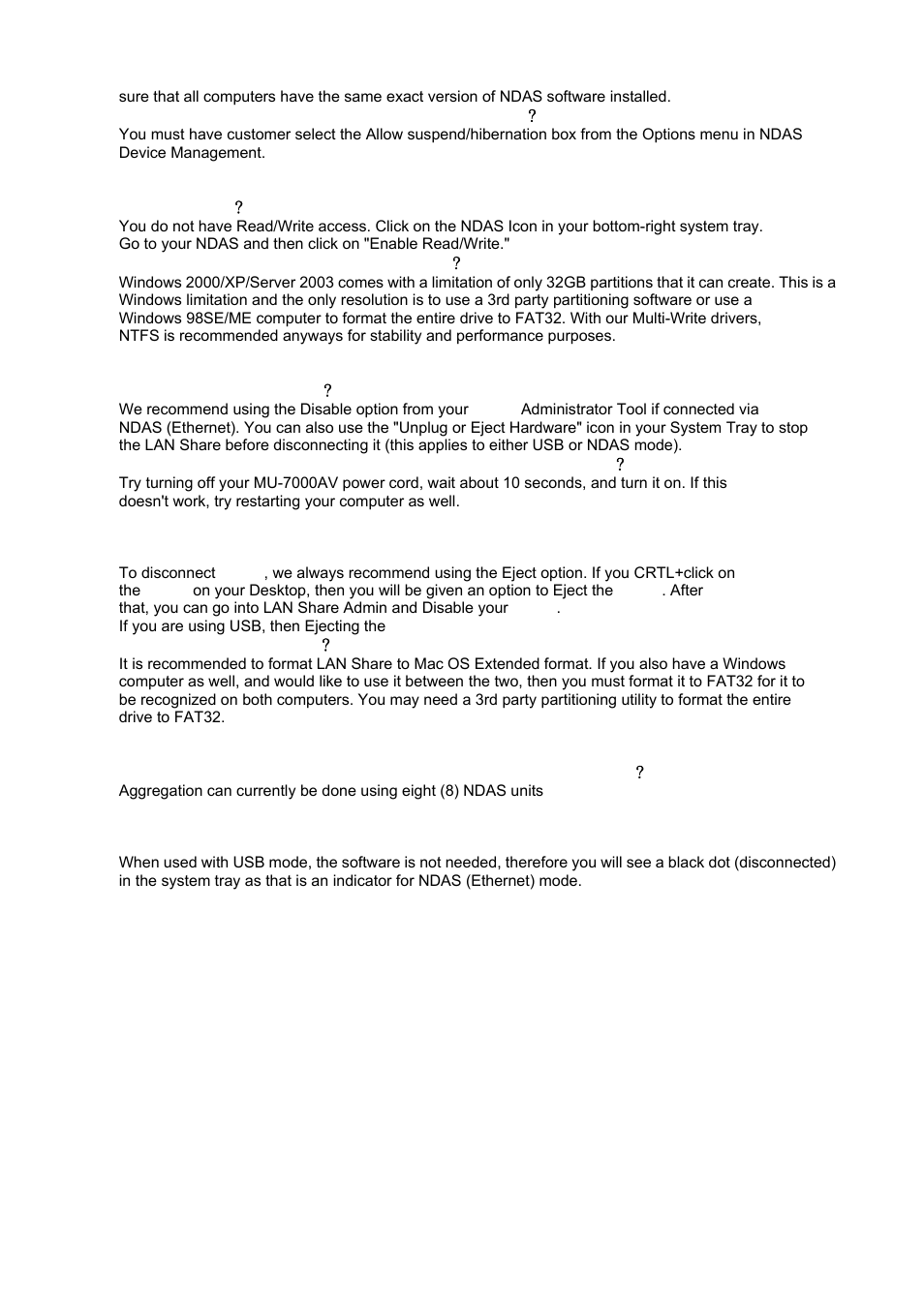 Lan share for windows 98se/me, Lan share for mac os x, Aggregation & mirroring | AirLive MU-7000AVs User Manual | Page 36 / 36