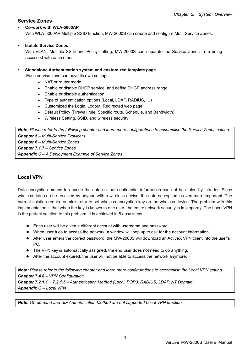 AirLive MW-2000S User Manual | Page 10 / 225